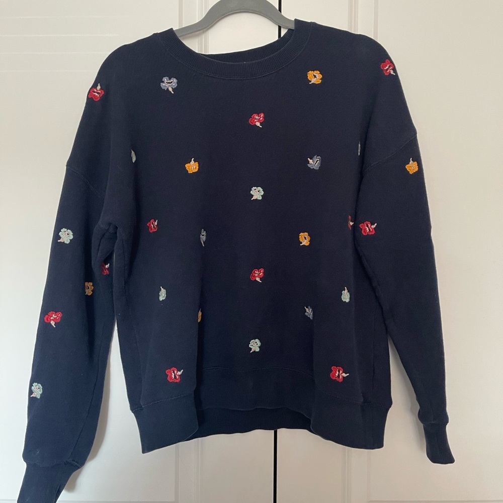 Miles by Madewell Embroidered Mainstay Sweatshirt in Confetti Floral